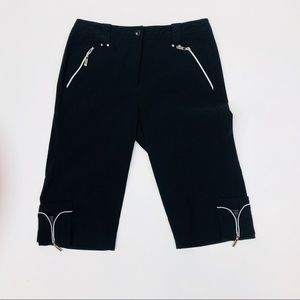 Jamie Sadock Black Bermuda Golf Shorts Size 4